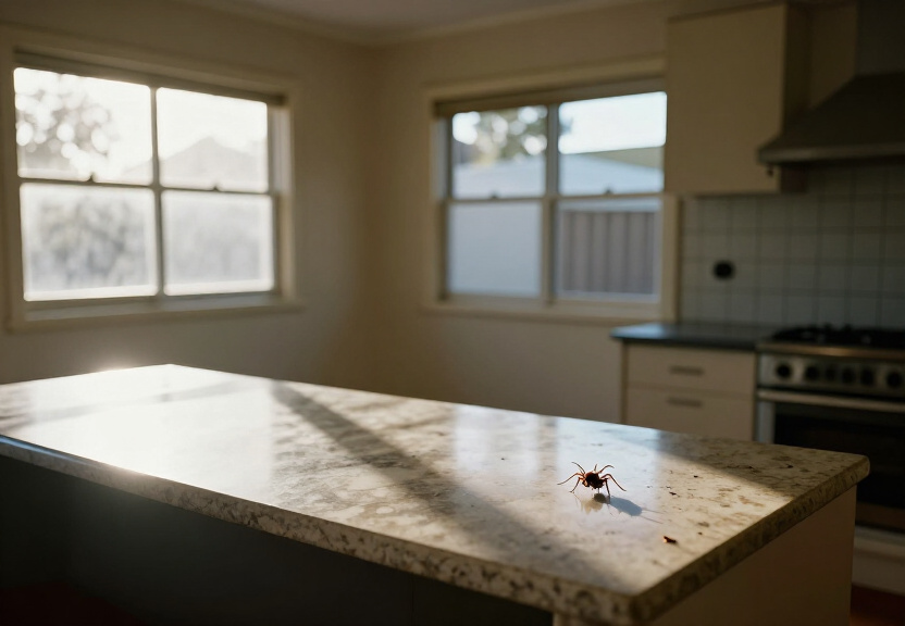 Spider webs in a Woronora Heights home before treatment